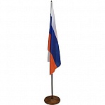 Флаг России напольный с вишневым флагштоком