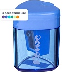 Точилка Комус Класс, 1 отверстие, с контейнером, в ассорт
