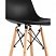 превью Стул барный SG_EAMES барный черный, деревянные ножки