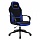 Кресло компьютерное BRABIX «Alpha GM-018», ткань/экокожа, черное/синее, 532638
