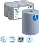 Полотенца бумажные д/дисп KK Scott Essential 190 м 1сл синий 6рул/уп 6696