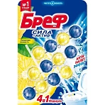 Блок для унитаза BREF Сила-Актив Лимонная Свежесть 3×50г на блистере_тендер