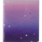 Тетрадь общая Attache Ice А5 48 листов в клетку на скрепке (обложка фиолетовая/красная)