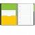 превью Бизнес-тетрадь SMARTBOOK (А5, 120л, клетка, спираль, разд, карман, жел-зеленый)