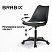 превью Кресло стул BRABIX «Eames MG-310 PL», пластик черный, экокожа черная