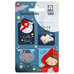 Закладки магнитные для книг, 4шт., MESHU «Little red», матовая ламинация, фольга