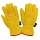 Перчатки рабочие Диггер спилковые комбинированные усиленные желтые (размер 10.5)