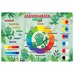 Настольное покрытие BRAUBERG KIDS для труда и творческих занятий, ПВХ, «Color map», 50×35 см