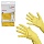 Перчатки хозяйственные резиновые VILEDA «Контракт» с х/б напылением, размер L (большой), желтые