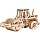 Конструктор деревянный ТРИ СОВЫ «Тягач с прицепом», 25×5.8×6.7м, 190 деталей, картонная коробка