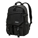 Рюкзак HEIKKI FUSION (ХЕЙКИ) универсальный, отделение для ноутбука, карман-антивор, черный, 43×30х14 см