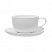превью Чайная пара Tudor England Royal White фарфоровая белая чашка 240 мл/блюдце (артикул производителя TU9999-3)