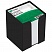 превью Блок для записей СТАММ, 8×8×8 см, пластиковый бокс, белый, белизна 65-70%