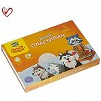 Пластилин Мульти-Пульти «Енот на Аляске», 08 цветов, 120г, со стеком, картон