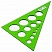 превью Треугольник пластиковый 30×19 смПИФАГОРс окружностямипрозрачныйтонированный210793