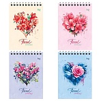 Блокнот А6 40л. на гребне BG «Floral notebook»