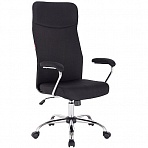 Кресло для руководителя Easy Chair 590 TC черное (ткань/хромированный металл)