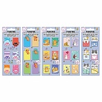 Закладки для книг МАГНИТНЫЕ, «ЯРКИЙ МИКС», набор 30 штук, 35×25 мм, FUNSTER