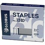 Скобы для степлера №23/10 Globus оцинкованные (1000 штук в пачке)