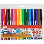 Фломастеры №1 School ColorPics набор 18 цв., вентилир., смыв., блист. упак