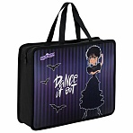 Папка на молнии с ручками ЮНЛАНДИЯ А4, 1 отделение, пластик, 80 мм, «Dancing»