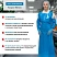 превью Фартук многоразовый Haccper Uretex Tpu универсальный размер полиуретановый 150 мкм синий в пласте (950100)