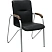 превью Конференц-кресло Easy Chair Samba Silver чёрный/орех (искусственная кожа, металл серебристый)