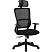 превью Кресло для руководителя Комус Мебель (Easy Chair) 634 чёрное (сетка/ткань, пластик)