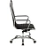 превью Кресло для руководителя Комус Мебель (Easy Chair) 704 чёрное (натуральная кожа с компаньоном, металл хромированный)
