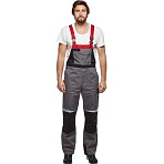 Полукомбинезон летний муж л23-ПК сер/крас (р.64-66) 170-176 (серия Л)