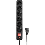 Сетевой фильтр Гарнизон ECL-5-UPS-B-1.8 для ИБП, 5р/1.8м, 10А, черный