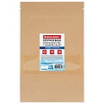 Пакеты дой-пак с замком ZIP LOCK, крафт с окном 60 мм, 180×260 + 40 мм, КОМПЛЕКТ 100 штук, 150 мкм, BRAUBERG