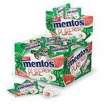 Жевательная резинка MENTOS (Ментос) «Pure White» со вкусом Арбуза100 мини-упаковок по 2 г