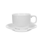 Чайная пара 250мл, белая, фарфор, Chan Wave Classic 6шт/уп  фк0137