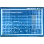 Коврик для резки TOPFORT 5ти-слойный А3 (45×30см),2х-сторонний, синий