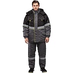 Куртка рабочая зимняя муж з43-КУ сер/черн (р.56-58) 158-164(серия З)