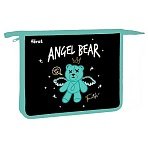 Папка для тетрадей 1 отделение, А5 Först «Angel bear», 240×205×40мм, пластик, на молнии