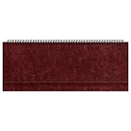 Планинг недатированный, 56л., 330×130мм, BG, кожзам «Nebraska. Dark red», красный