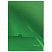превью Папка-уголок жесткая, непрозрачная BRAUBERG, зеленая, 0,15 мм