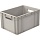Ящик (лоток) универсальный полипропиленовый 400×300×220 мм серый