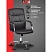 превью Кресло для руководителя Комус Мебель (Easy Chair) 509 чёрное (экокожа, металл хромированный)