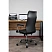 превью Кресло для руководителя Комус Мебель (Easy Chair) 580 чёрное (экокожа, металл хромированный)