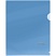 превью Папка-уголок СТАММ А5, 180мкм, пластик, прозрачная, синяя