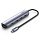 Разветвитель USB Ugreen CM418 (10919) USB-C to 2xUSB 3.0+HDMI+RJ45+PD Сереб