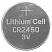 превью Батарейка GP Lithium, CR2450, литиевая, 1 шт, в блистере, CR2450-2C1