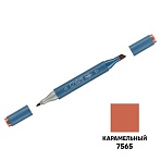 Маркер двусторонний для скетчинга Гамма «Студия», карамельный, корпус трехгранный, пулевид./клиновид. наконечники