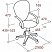 превью Кресло для оператора EChair-304 черное/красное (ткань/сетка/пластик)