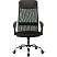 превью Кресло для руководителя Комус Мебель (Easy Chair) 508 чёрное (сетка/ткань/экокожа, металл хромированный)