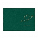 Обложка для паспорта OfficeSpace «Life Style», кожа, тиснение фольгой