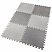 превью Коврик-пазл напольный 1.5×1 м, 6 шт., 50×50 см, толщина 1 см, серый, светло-серый, ЮНЛАНДИЯ